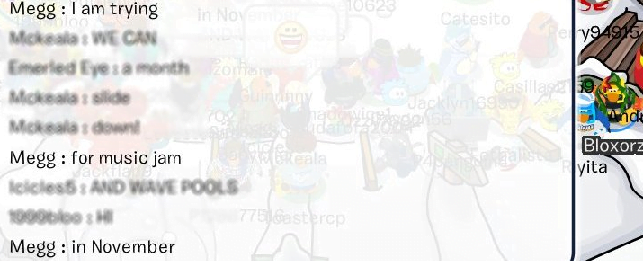 Megg Reportedly Pushing for a Music Jam in November @clubpenguin