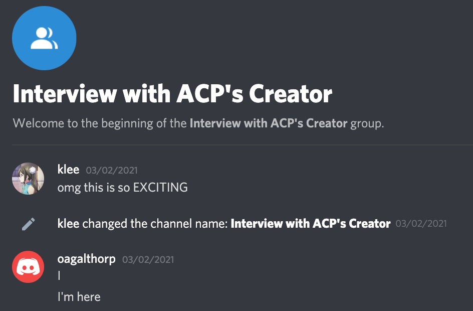 Exclusive Interview with ACP Creator Oagalthorp