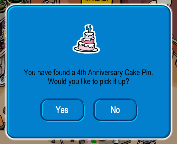 CPRewritten: 4th Anniversary Cake Pin