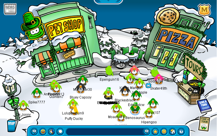 A History of St. Patrick’s Day On Club Penguin