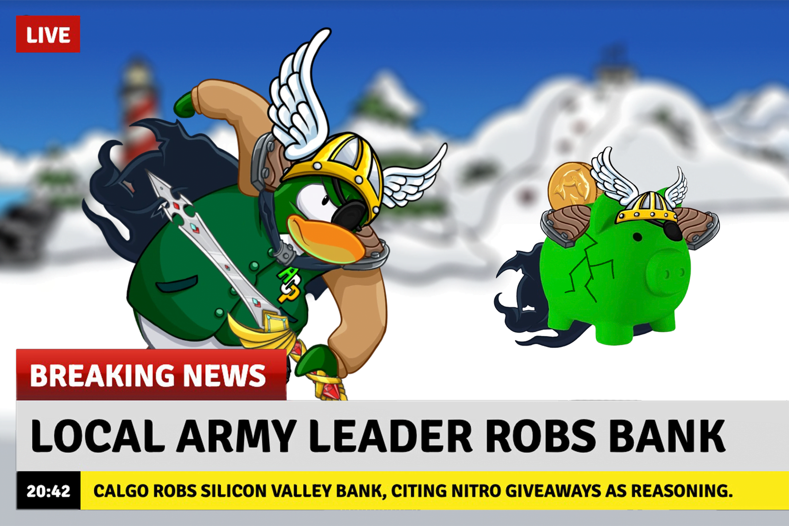 Local Army Leader Robs Bank