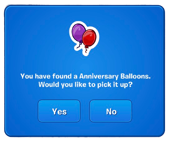 NewCP Cheats: Anniversary Balloons Pin Tracker