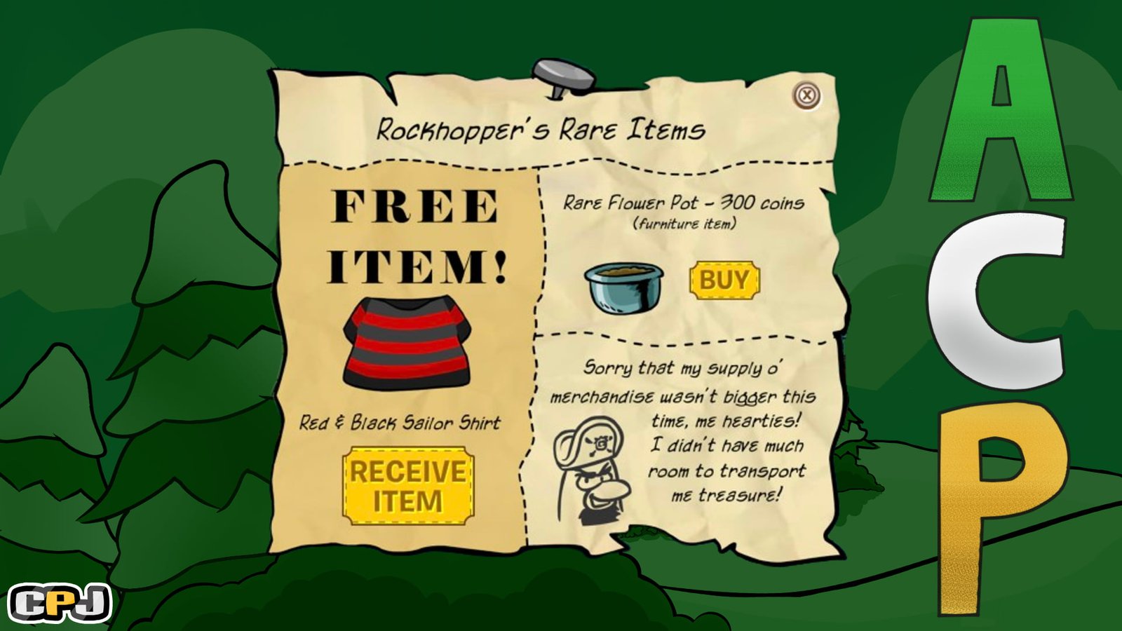 CPJourney Cheats: Rockhopper’s Rare Items Tracker [Week 5]