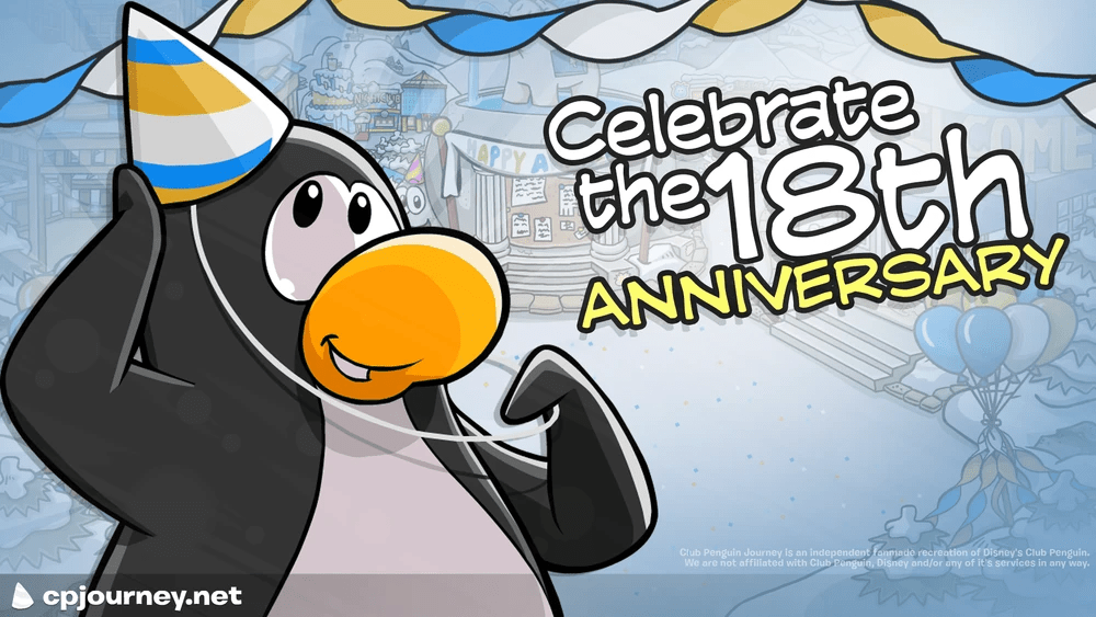 CPJourney Cheats: 18th Club Penguin Anniversary Party Guide