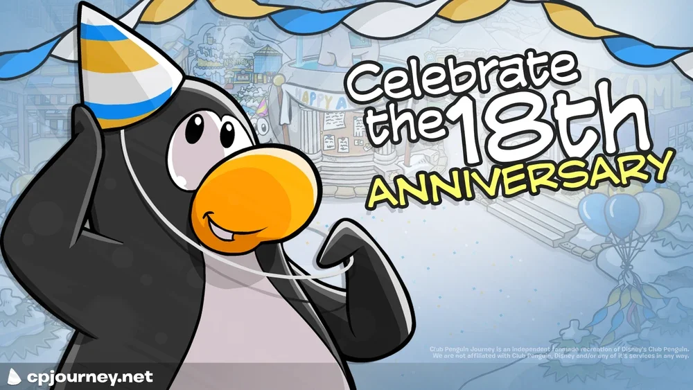CPJourney Cheats: 18th Club Penguin Anniversary Party Guide