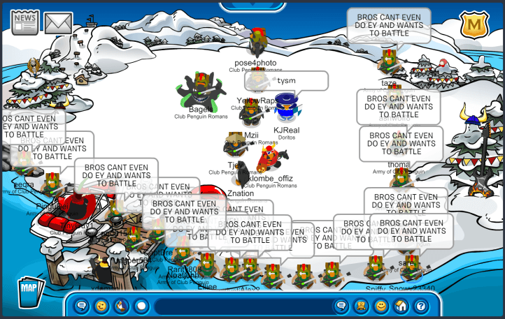 [UK] The Punic Battle: Army of Club Penguin vs. Romans